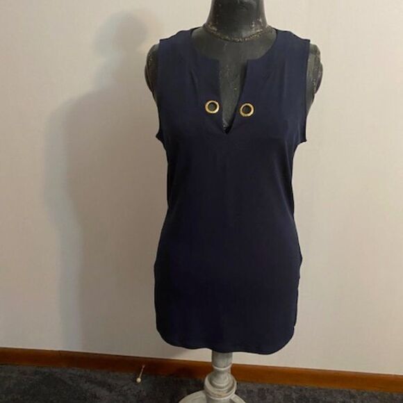 Michael Michael Kors New Navy Basic sleeveless tunic, sice M - Picture 1 of 3
